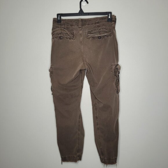 Abercrombie and Fitch brown loose fit cargo fit y2k pants size 30x32 - Picture 2 of 7